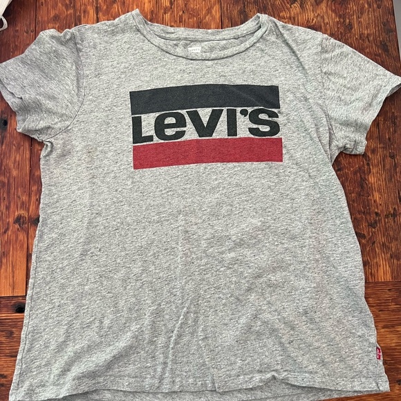 Levi's Tops - Levi's Gray and Red T-Shirt